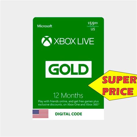 12 Months Of Xbox Live Gold Instantly Xbox Live Gold