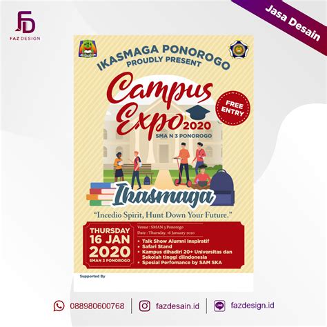 Desain Poster Event Campus Expo Pameran Universitas Fazdesain Id Desain Poster Desain