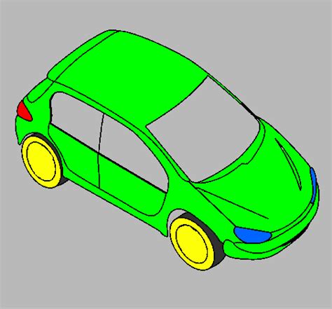 Eu acho que em vez dele acusar oque esta errado ele devia consertar tipo o corretor do celular. Desenho de Carro visto de acima pintado e colorido por ...