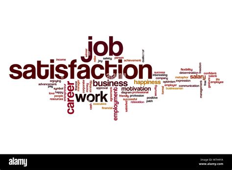 Job satisfaction word cloud Stock Photo - Alamy