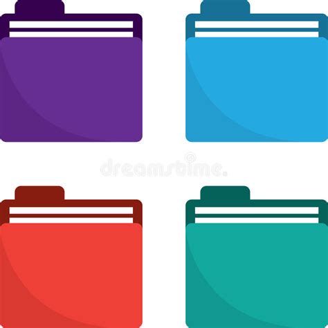 Folder Icon Colors Stock Vector Illustration Of Symbol 40444488