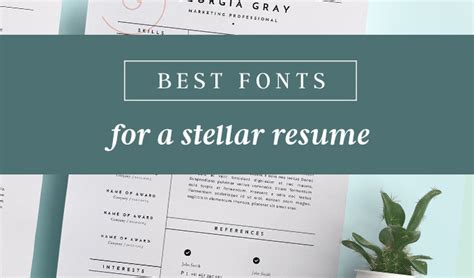 This is why it's a good idea to consider your cv font carefully. Best Fonts for Resumes That Truly Stand Out | Creative ...