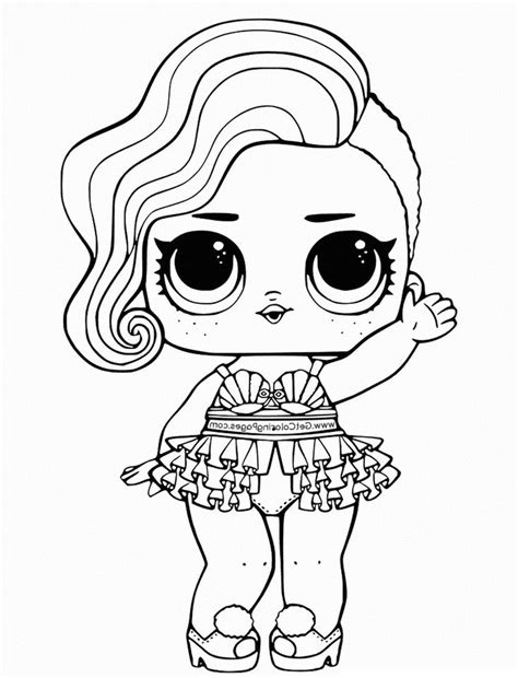 Coloriages Poupées LOL Surprise 80 photos noir et blanc | Unicorn