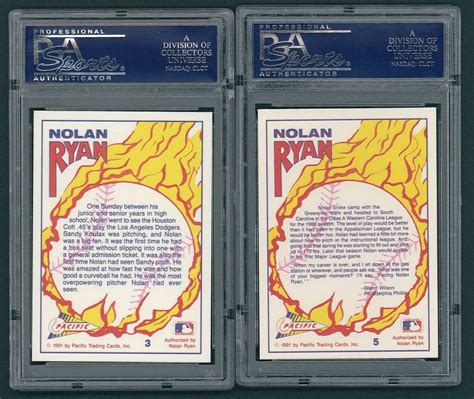 We did not find results for: Lot of (2) 1991 Pacific Nolan Ryan Baseball Cards with 1991 Pacific Ryan Texas Express I #5 Nolan Ry