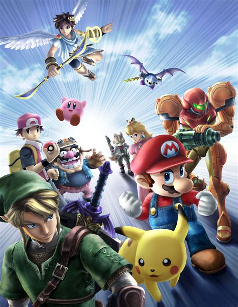 Super Smash Bros Brawl Poster Super Smash Bros Brawl Super Smash Bros Characters Smash Bros