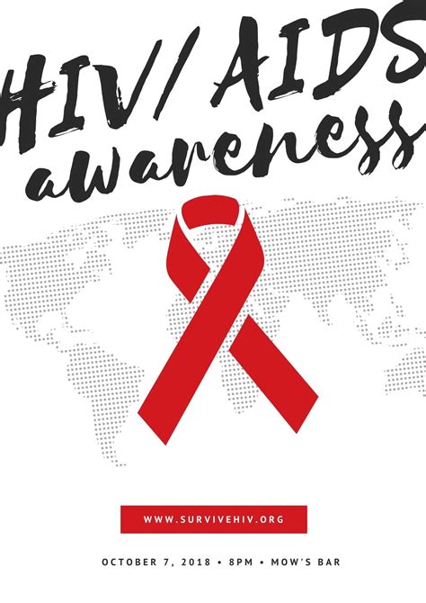 free custom printable hiv aids poster templates canva