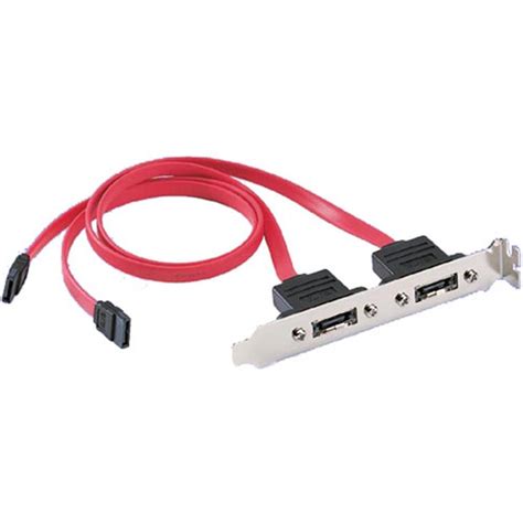 Moreover, esata prevents damage against electrical discharge. Bracket Puerto SATA-M/eSATA-H (2-Port) - Cablematic
