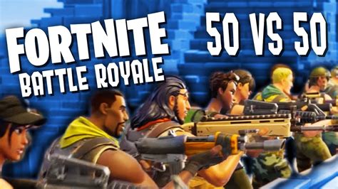 50 Vs 50 Fortnite Battle Royale Youtube