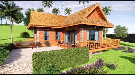 Simple Bahay Kubo Inspired Modern Farm Houserest House Native House