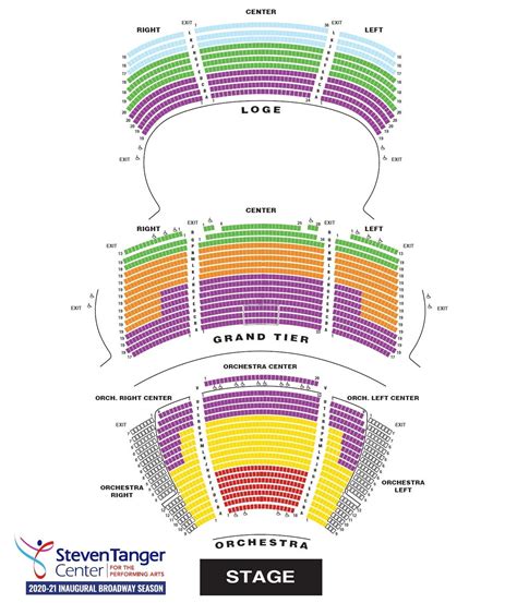 Steven Tanger Center For The Performing Arts Seating Chart 🌈kauffman