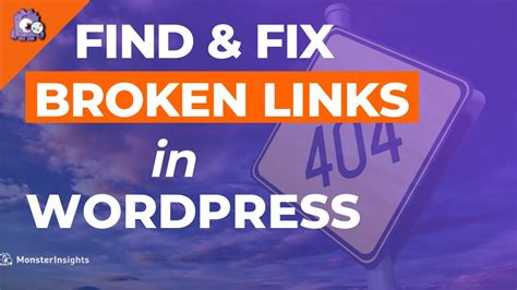 How To Find And Fix Broken Links In WordPress YouTube