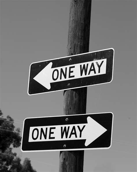 One Way Or Another Confusing Road Signs Photograph By Jane Eleanor