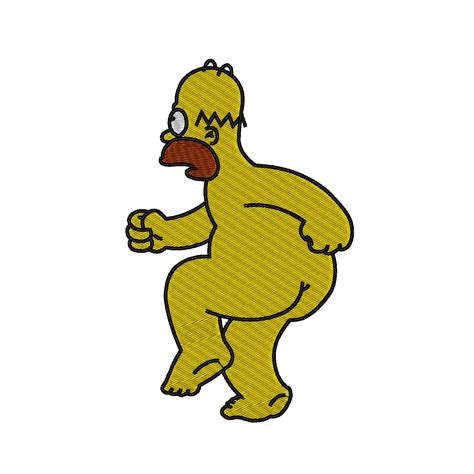 Naked Homer Simpson From The Simpson Embroidery File Mydigitize Mx