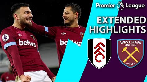 Fulham V West Ham Premier League Extended Highlights 121518 Nbc Sports Youtube