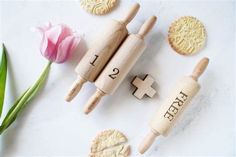 Home And Hobby Choose Any 3 Laser Engraved Rolling Pins Craft Supplies