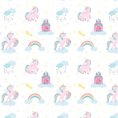 Unicorn Custom Kids Wallpaper Baby Girl Nursery Décor Kids Room Design