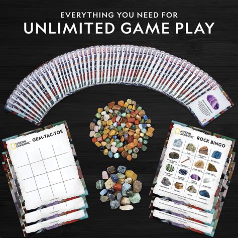 Buy National Geographic Rock Bingo Game Play Rock Bingo Mineral