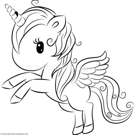Cute cat unicorn, fairy, mermaid. Cute Unicorn 6 Coloring Pages - GetColoringPages.org ...