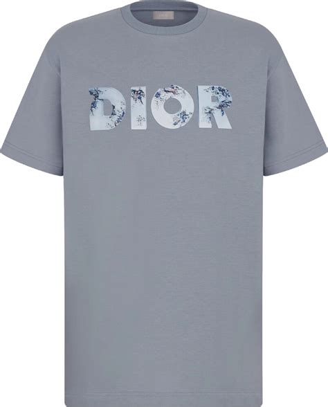 Dior X Daniel Arsham Eroded Logo Grey T Shirt Inc Style