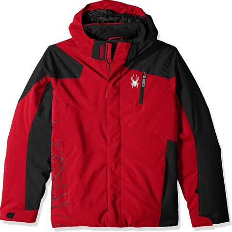 Spyder Boys Guard Ski Jacket Redblack Size 18 Clothing
