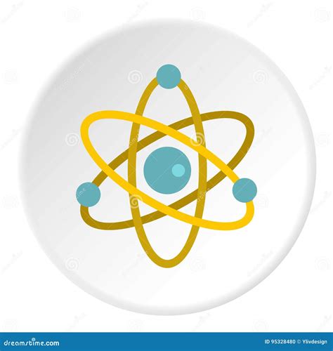 Atomsymbolscirkel Vektor Illustrationer Illustration Av Molekylärt