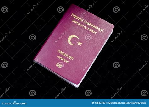 Turystyczny Turecki Paszport Obraz Stock Obraz Z O Onej Z Abroad