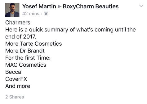 BOXYCHARM Brand Spoilers September October November December 2017