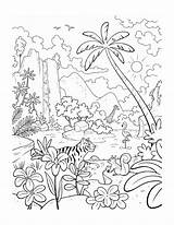 Coloring Rainforest Drawing Jungle Plants Animals Easy Draw Canopy Drawings Painting Getdrawings Paintingvalley sketch template