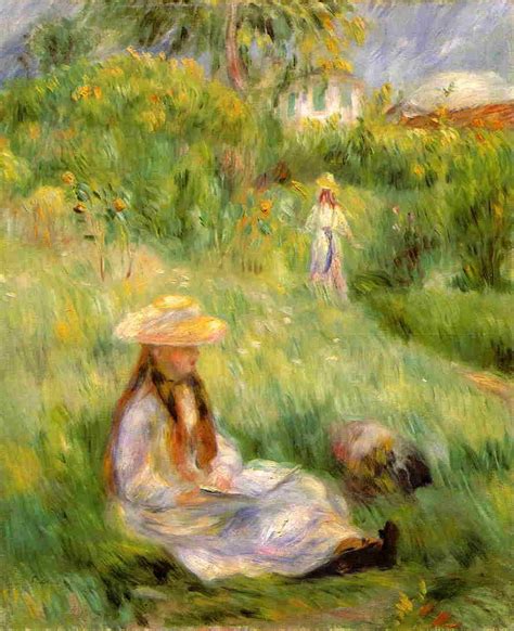 Young Girl In The Garden At Mezy 1891 Pierre Auguste Renoir Size 55