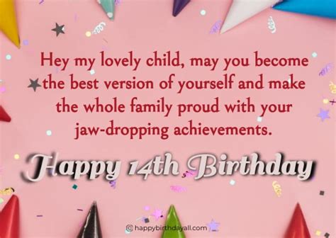 Happy 14th Birthday Wishes For Daughter And Son With Images