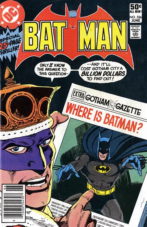 Batman Vol 1 336 Dc Database Fandom Powered By Wikia