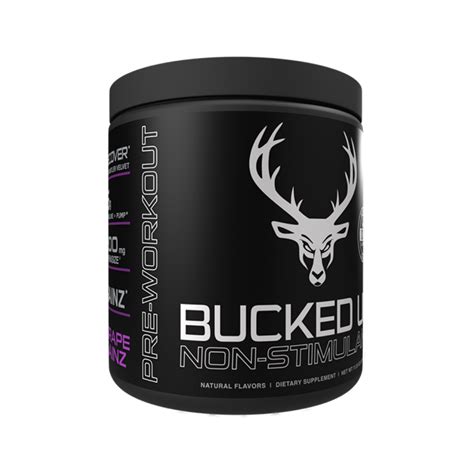 Bucked Up Non Stim Pre Workout Growth Nutrition And Supplements