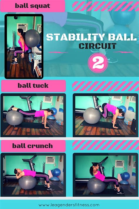Full Body Stability Ball Circuit Workout Lea Genders Fitness