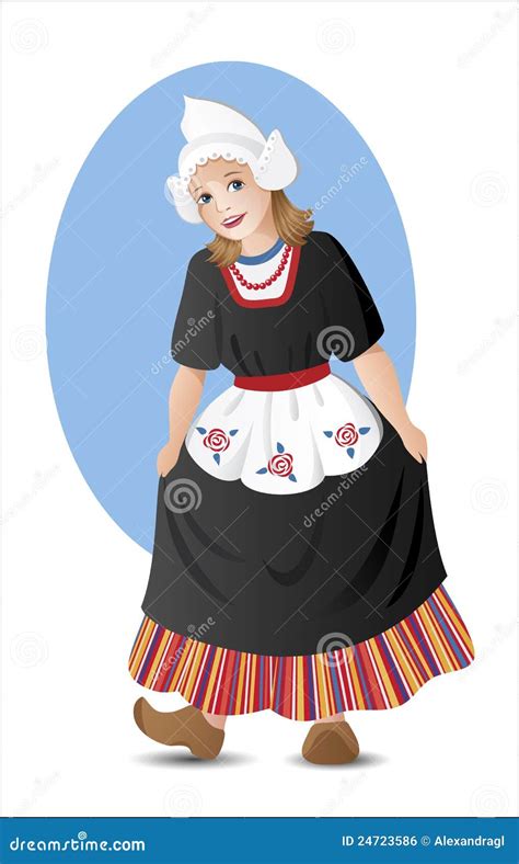 Dutch Girl In National Costume Royalty Free Stock Image Image 24723586