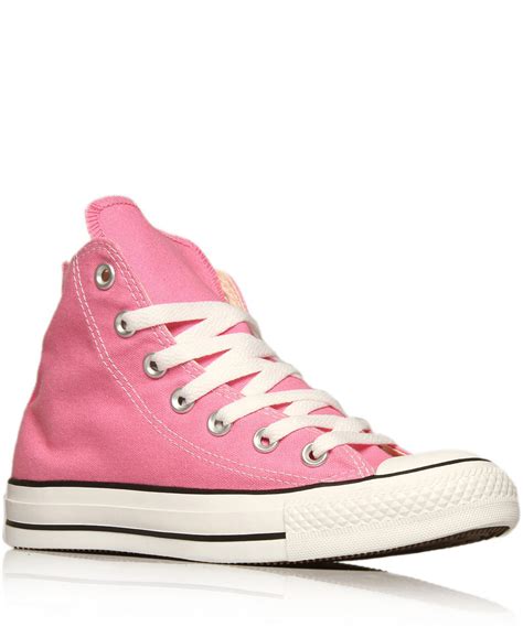 Lyst Converse Pink Chuck Taylor All Star Hi Top Trainers In Pink