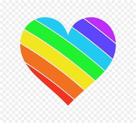 Color Rainbow Heart Clip Art Heart Watercolor Png Download 2400
