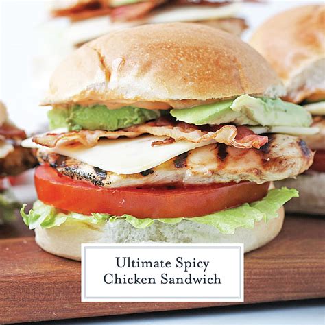 Spicy Chicken Sandwich Grilled Chicken With Chipotle Aioli And Bacon