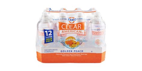 Clear American Golden Peach Sparkling Water 1 L 12ct Reviews 2019