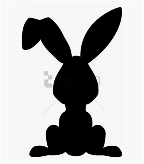 Transparent Bunny Silhouette Png Silhouettes Easter Bunny Vector Png