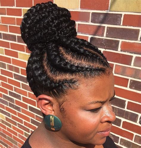 30 African Braided Updo Hairstyles Fashion Style