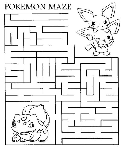 Hello Pokemon Fans Ehre Is A Printable Maze For You All To Print Out