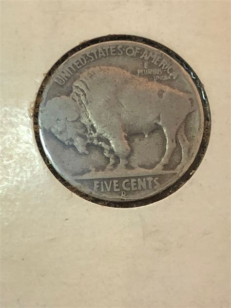1936 D Buffalo Nickel Five Cent Coin Etsy