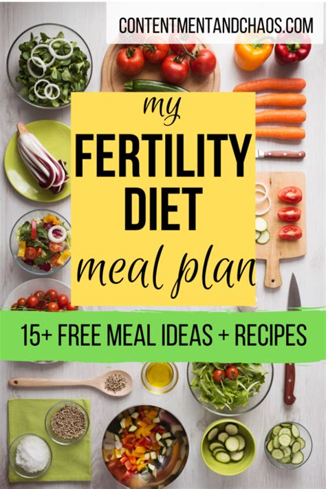 The Best Fertility Diet Meal Plan • Contentment Chaos