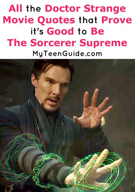 All The Doctor Strange Movie Quotes Because Its Good To