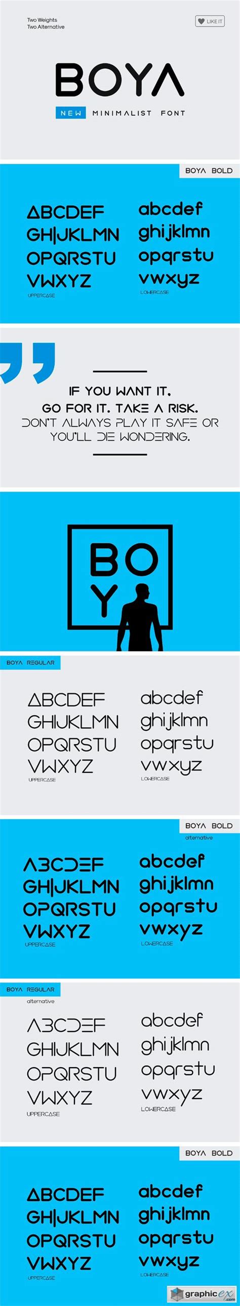 Boya Rounded Font 2316709new Minimalism Rounded Typeface Its Perfect