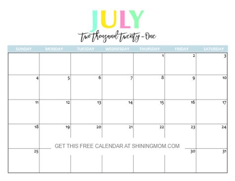 Calendar 2021 Aesthetic August Free Printable August 2021 Calendars