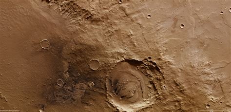 Mars Express Image Of The Rim Of The Schiaparelli Crater