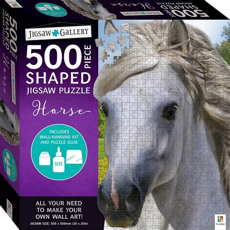 Unique designs in stock now. Buy 500 Piece Shaped Jigsaw: Horse Puzzle | Sanity