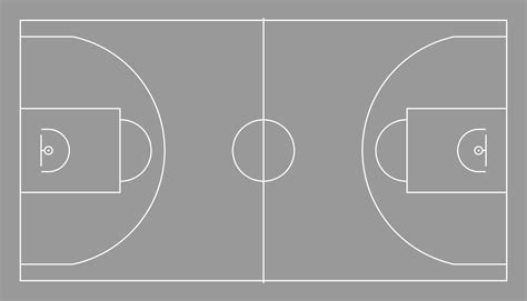 Basketball Court Vector Illustration 21917426 Vector Art At Vecteezy