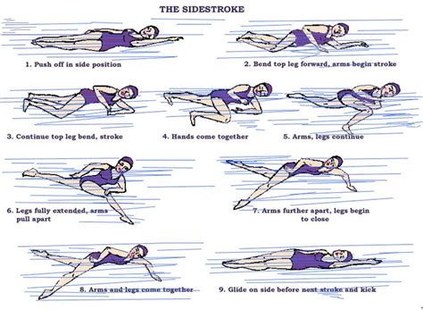 Swimming The Sidestroke Swimming Strokes Swimming Tips Swimming